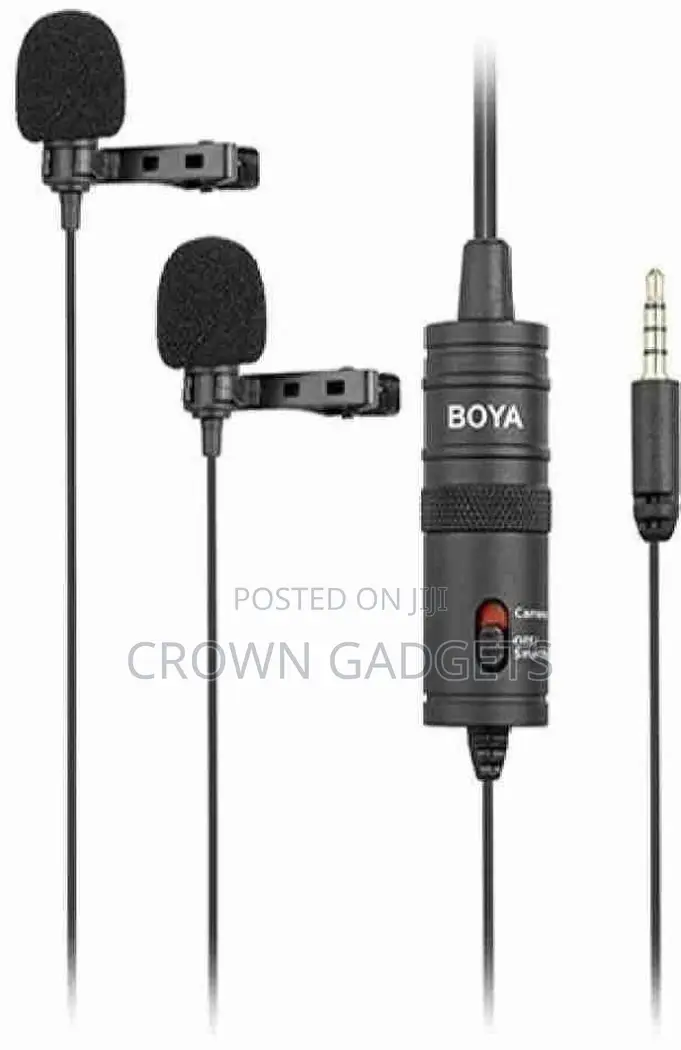 Single Boya BY-M1DM Dual Omni-Directional Lavalier Mic