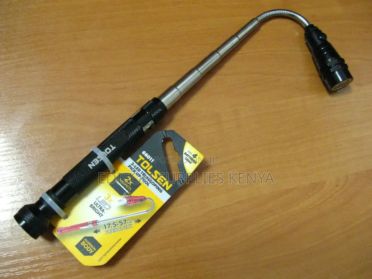 Tolsen 3-in-1 Flexible Pick-up Tool Extendable Magnet TORCH