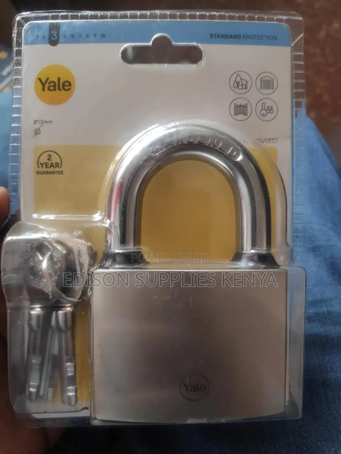 Yale Padlock 70mm Heavy Duty Padlock Hardened Protection