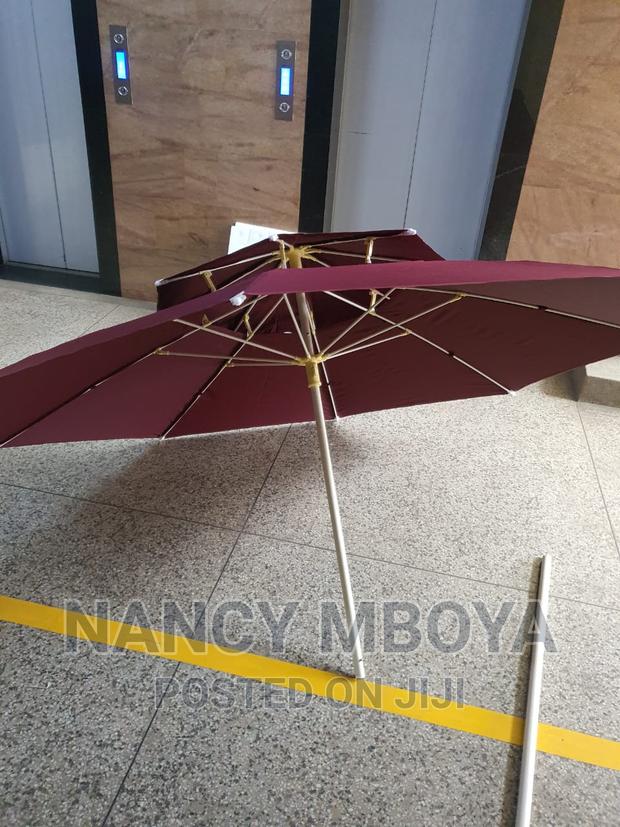 Folding Outdoor Umbrella With Iron Pipe 2.7m Diameter, 2.3m - thumbnail 2