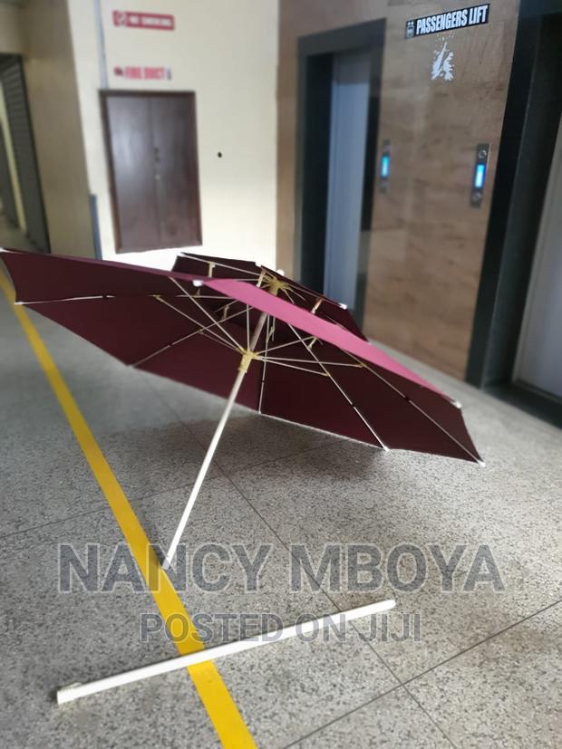 Folding Outdoor Umbrella With Iron Pipe 2.7m Diameter, 2.3m - thumbnail 3