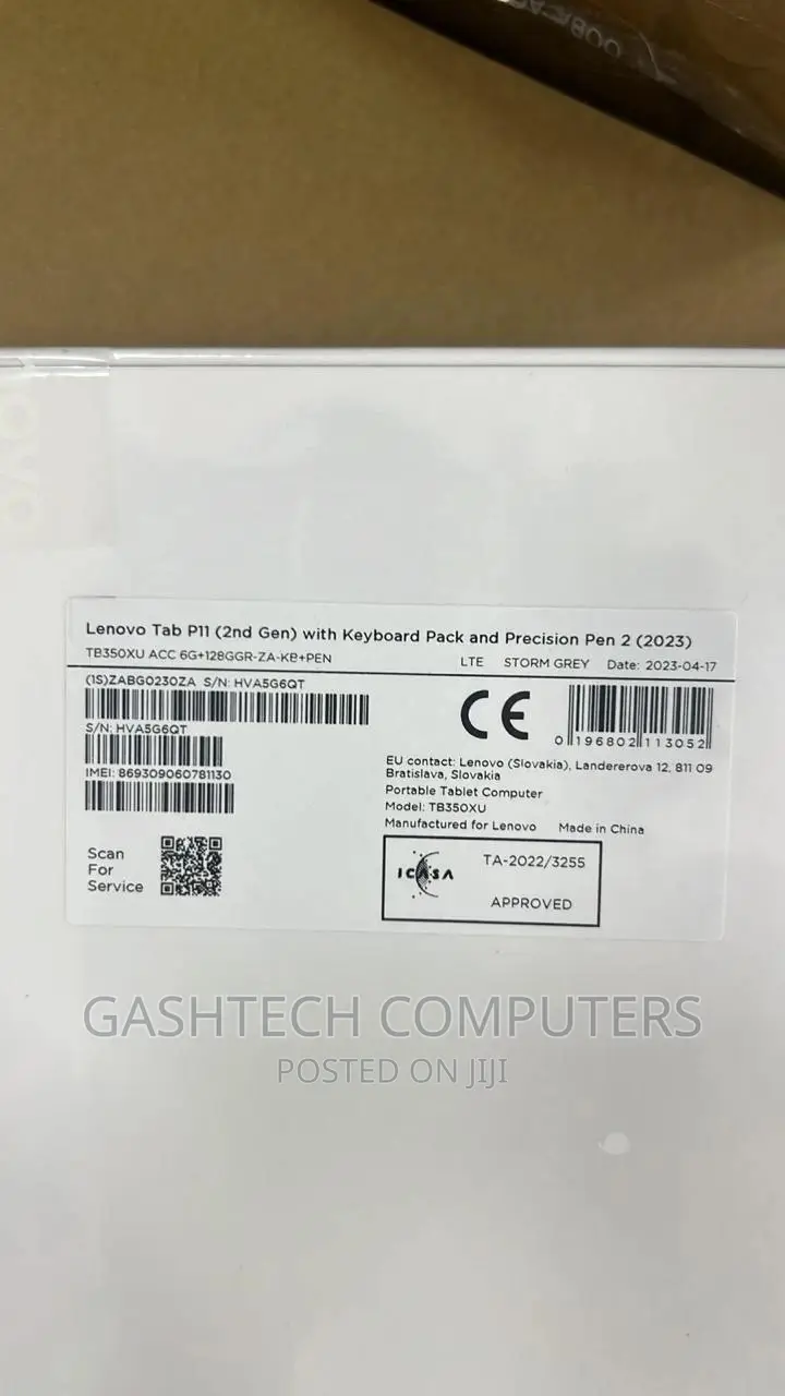 New Lenovo Tab P11 Pro Gen 2 128 GB Gray