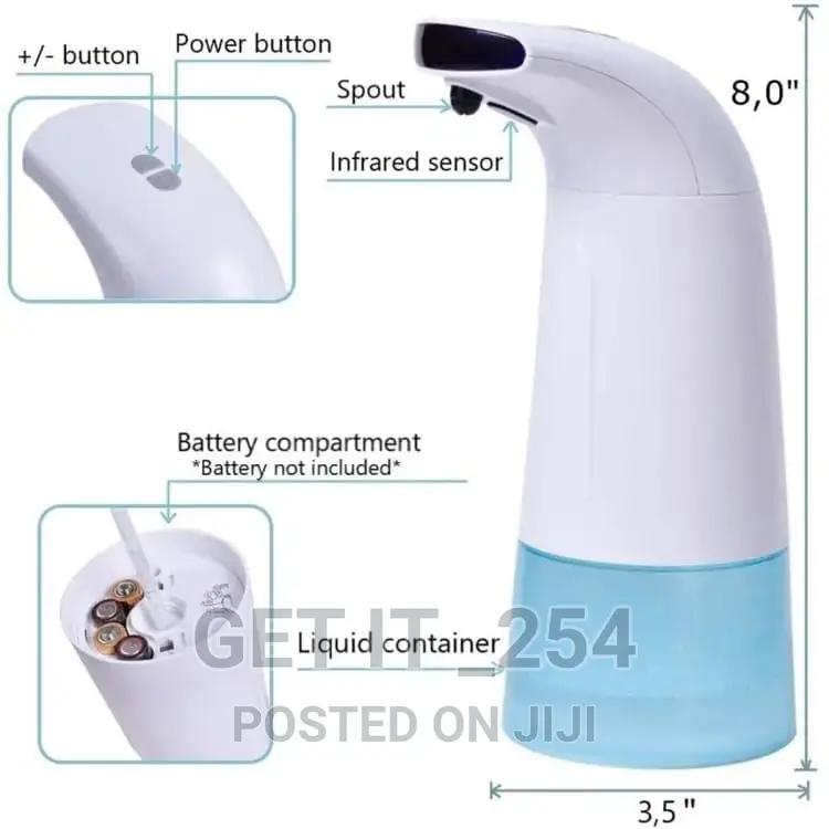 330ml Battery Powered Automatic Foam Soap Dispenser
