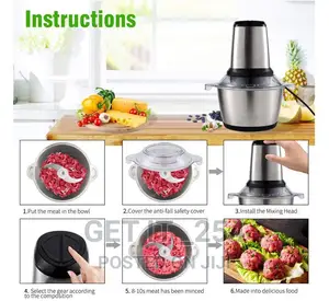2L Multifunctional Electric Chopping Machine Most Cooking
