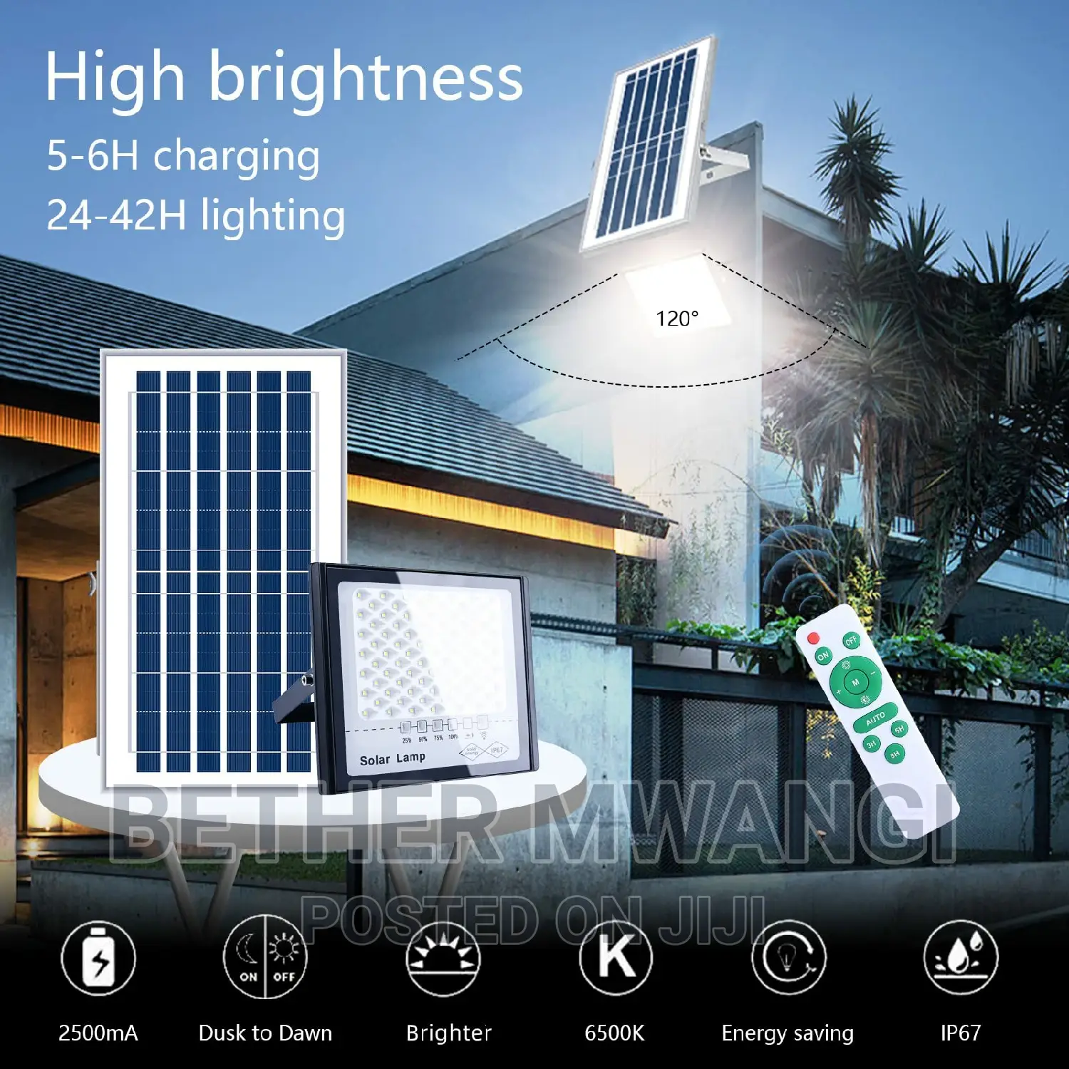 200 WATTS Solar Flood Lights Available in Kenya.