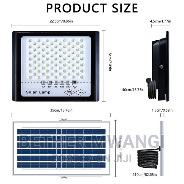 200 WATTS Solar Flood Lights Available in Kenya. - thumbnail 3