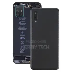 Battery Back Cover With Camera Lens Samsung Galaxy A02(Black