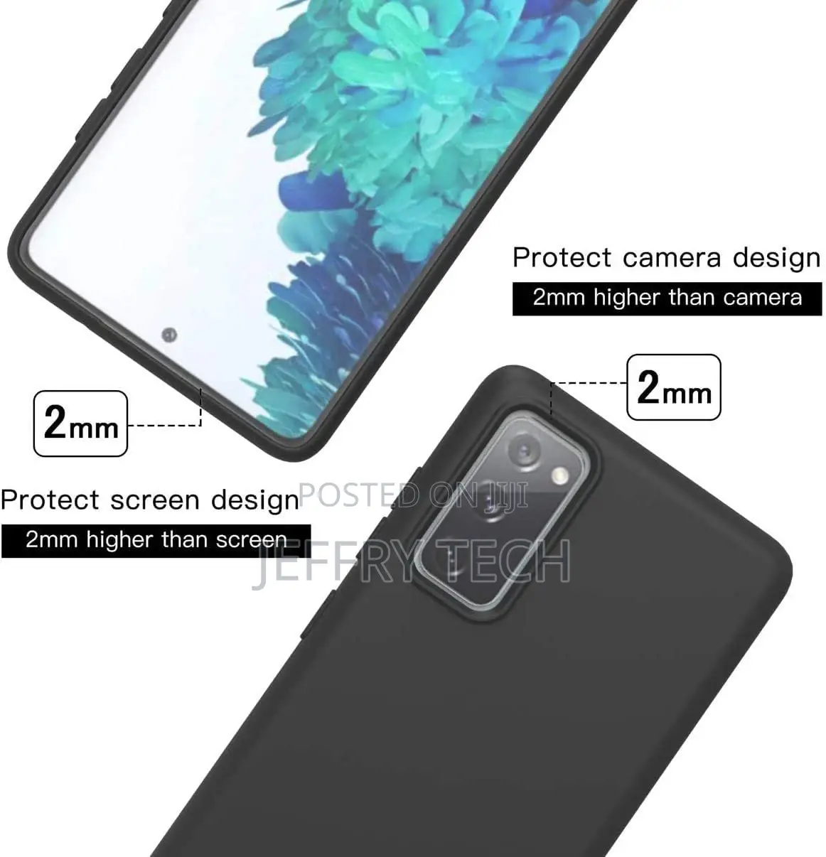 Case for Oneplus 8T Shockproof Silicone Soft Gel Rubber Bum