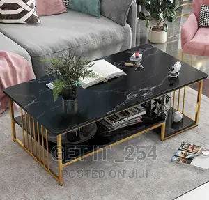 Modern Luxury Marble Effect Coffee Table