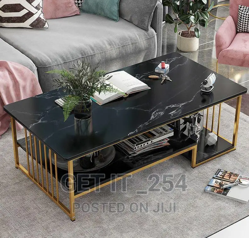Modern Luxury Marble Effect Coffee Table