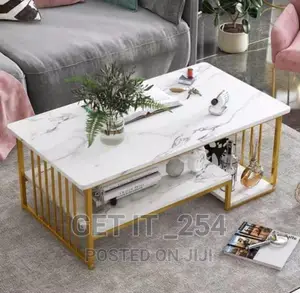 Modern Luxury Marble Effect Coffee Table