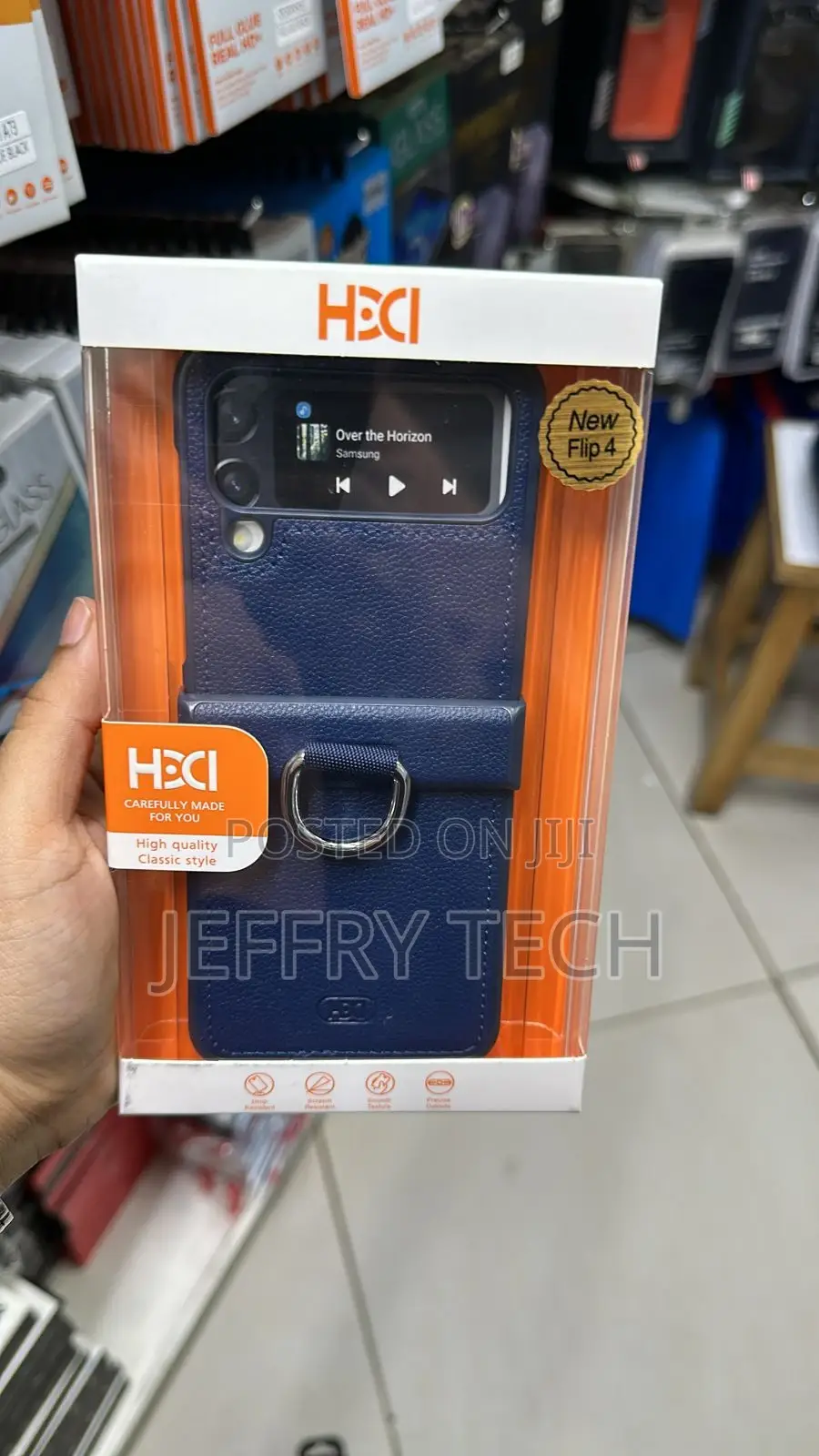 Samsung Galaxy Z Flip 3 5G Shockproof Leather Case