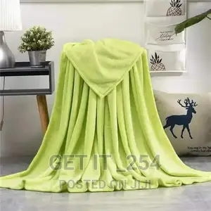 Plain Coral Fleece Throw Away Blanket