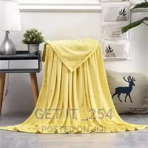Plain Coral Fleece Throw Away Blanket