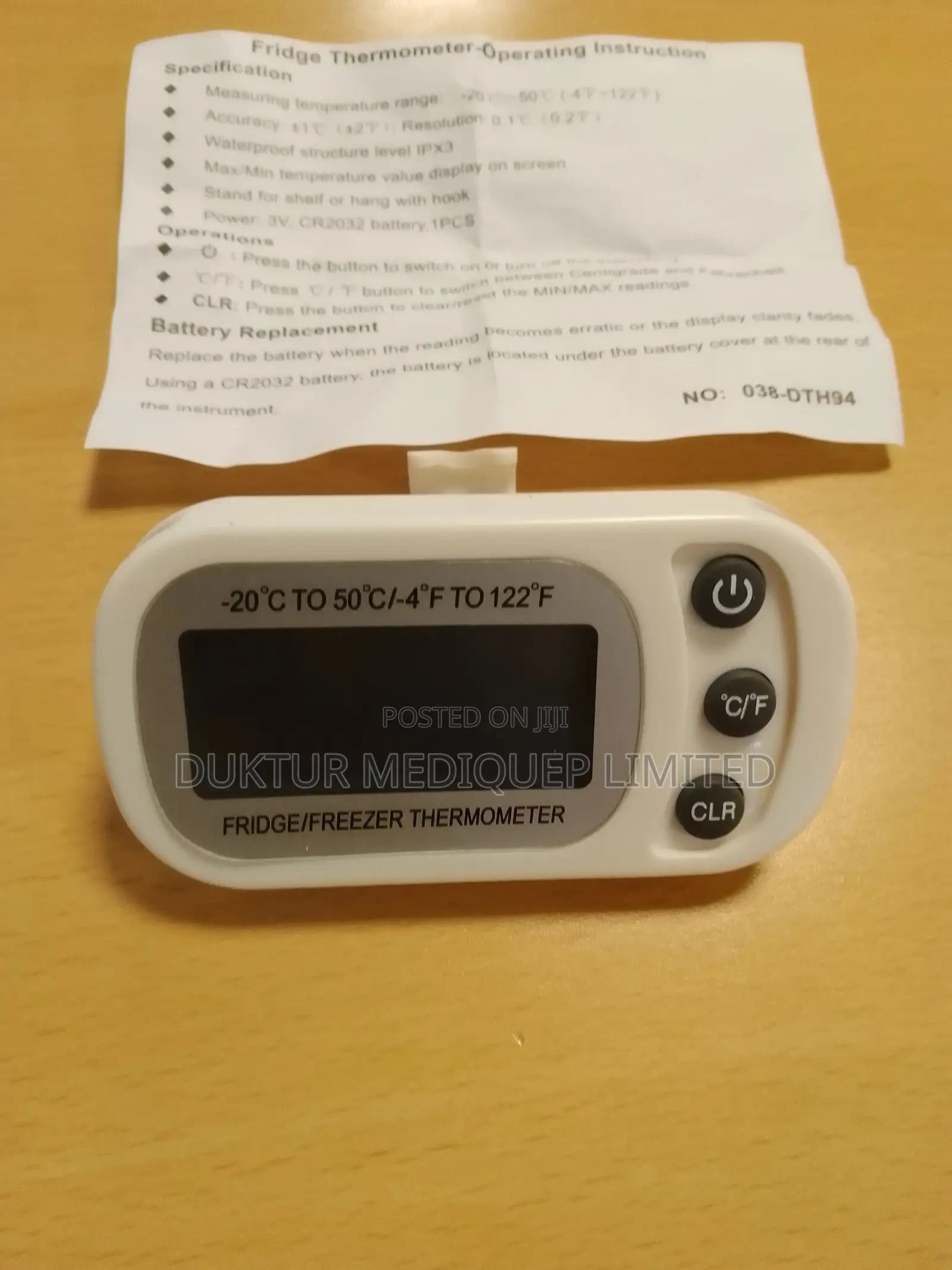 Digital Magnetic (Vaccine) Fridge Thermometer