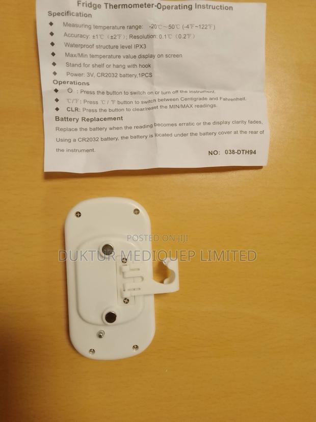 Digital Magnetic (Vaccine) Fridge Thermometer - thumbnail 2