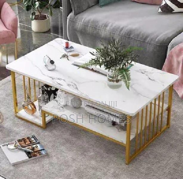 Modern Luxury Marble Effect Coffee Table