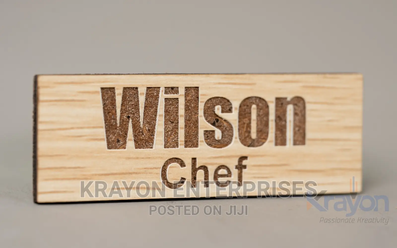 Wooden Nametags for Employees