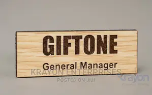 Wooden Nametags for Employees