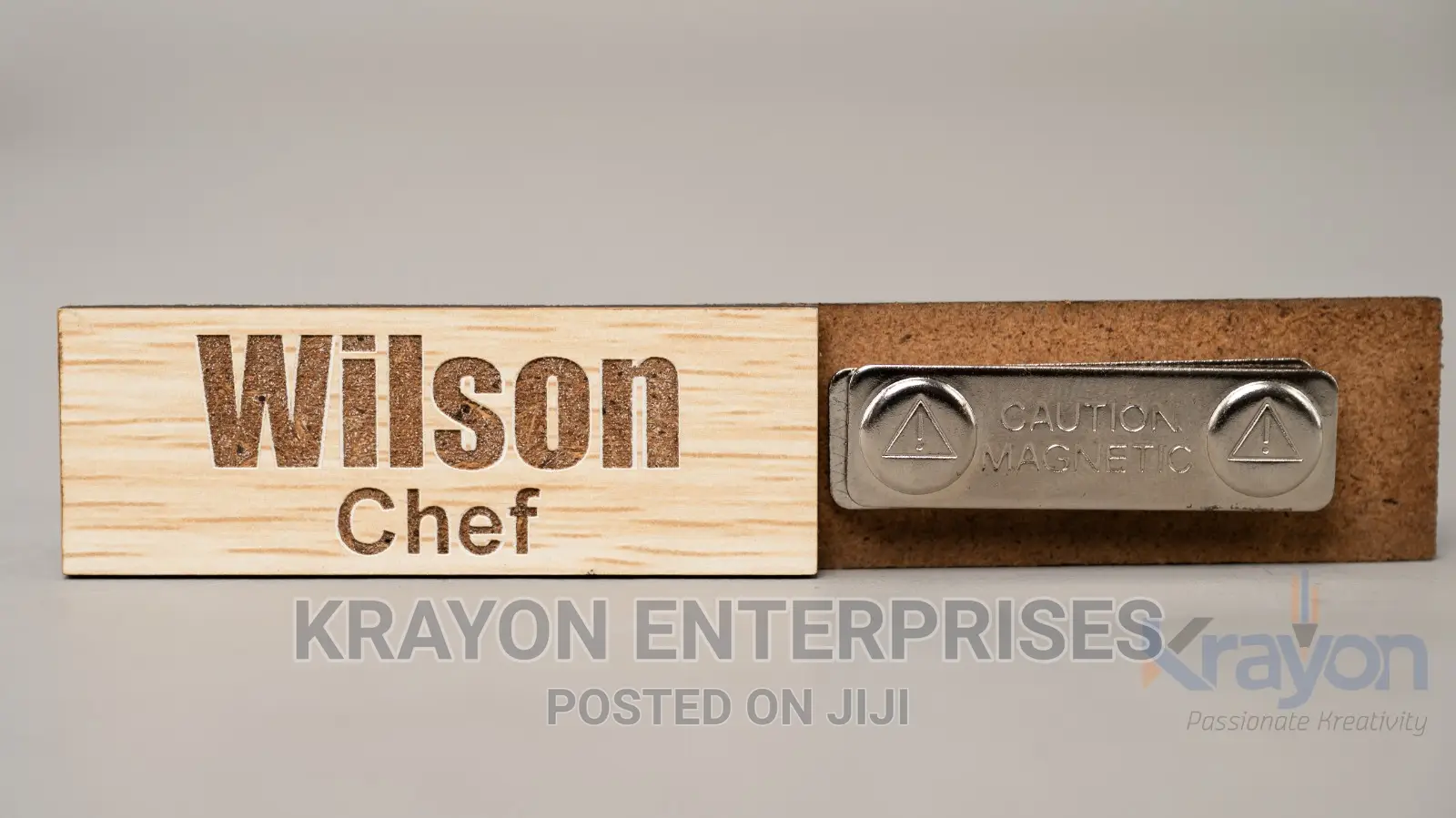 Wooden Nametags for Employees
