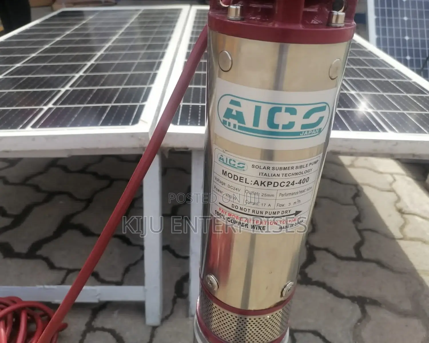 Surbmersile Water Pump and Solar