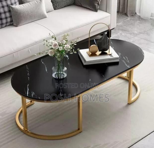 Modern Luxury Marble Effect Coffee Table