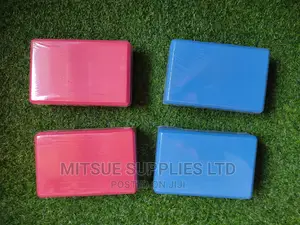 A Set of 4 Exercise Yoga Block ( Blue Red)