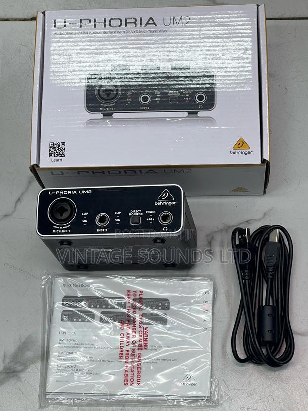 Behringer U-Phoria Um2 Usb Recording Audio Interface