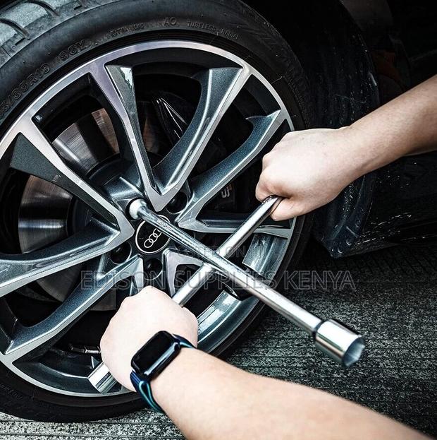 Tolsen Cross Rim Wrench 14" 4 Way Tire Iron 4 Way Car Lug