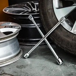 Tolsen Cross Rim Wrench 14" 4 Way Tire Iron 4 Way Car Lug