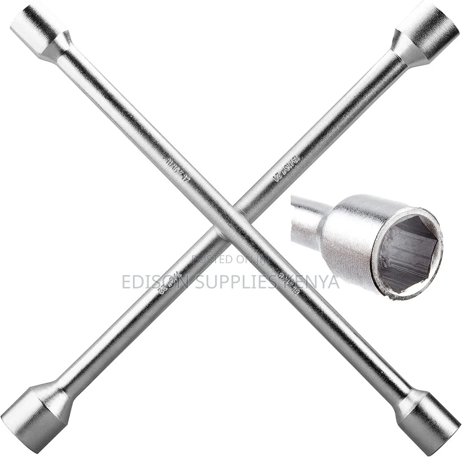 Tolsen Cross Rim Wrench 14" 4 Way Tire Iron 4 Way Car Lug