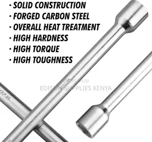 Tolsen Cross Rim Wrench 14" 4 Way Tire Iron 4 Way Car Lug