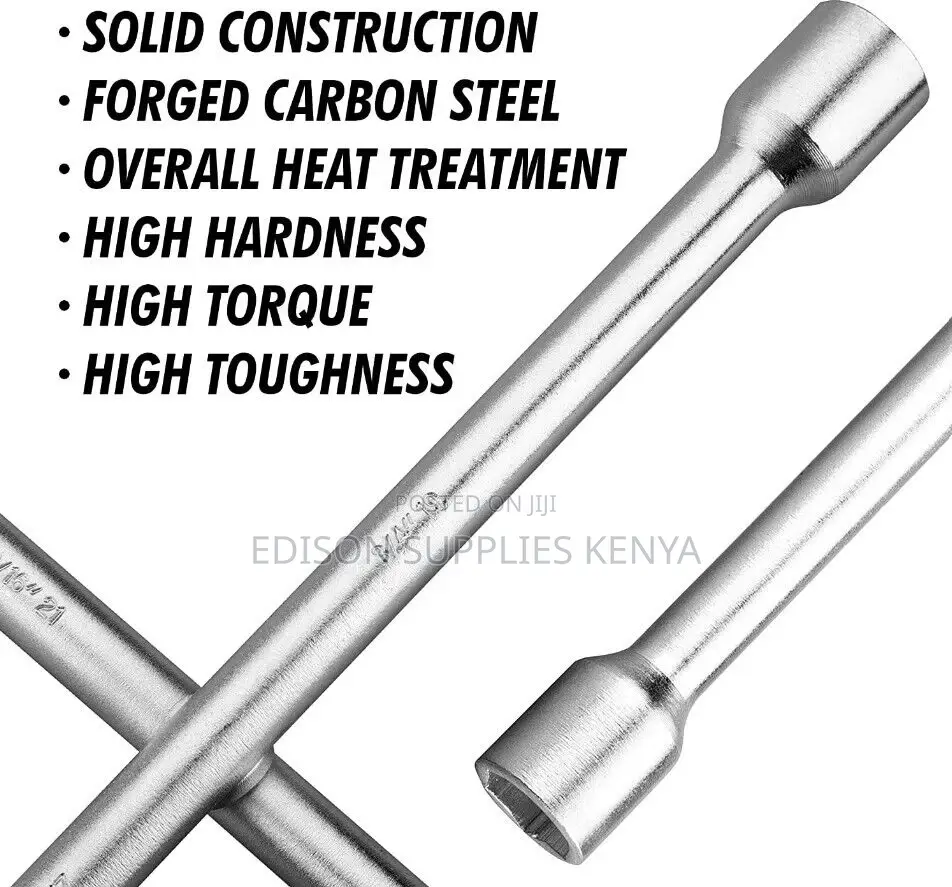 Tolsen Cross Rim Wrench 14" 4 Way Tire Iron 4 Way Car Lug