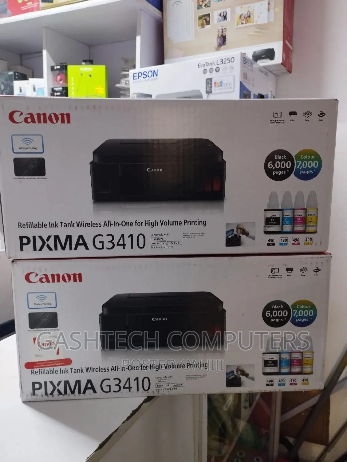 Canon Pixma G3410 Colour Multifunction Inkjet Printer