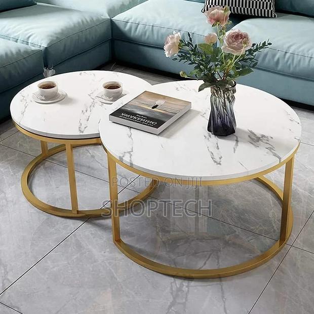 Round Marble Nesting Table