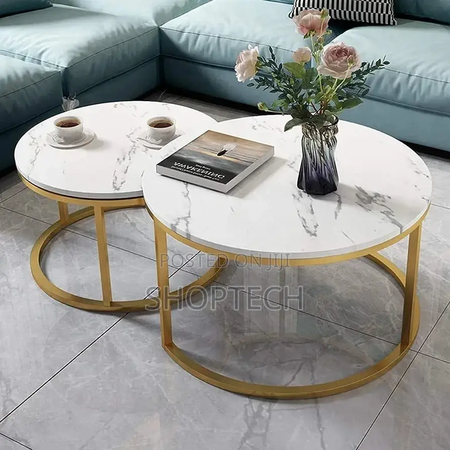 Round Marble Nesting Table