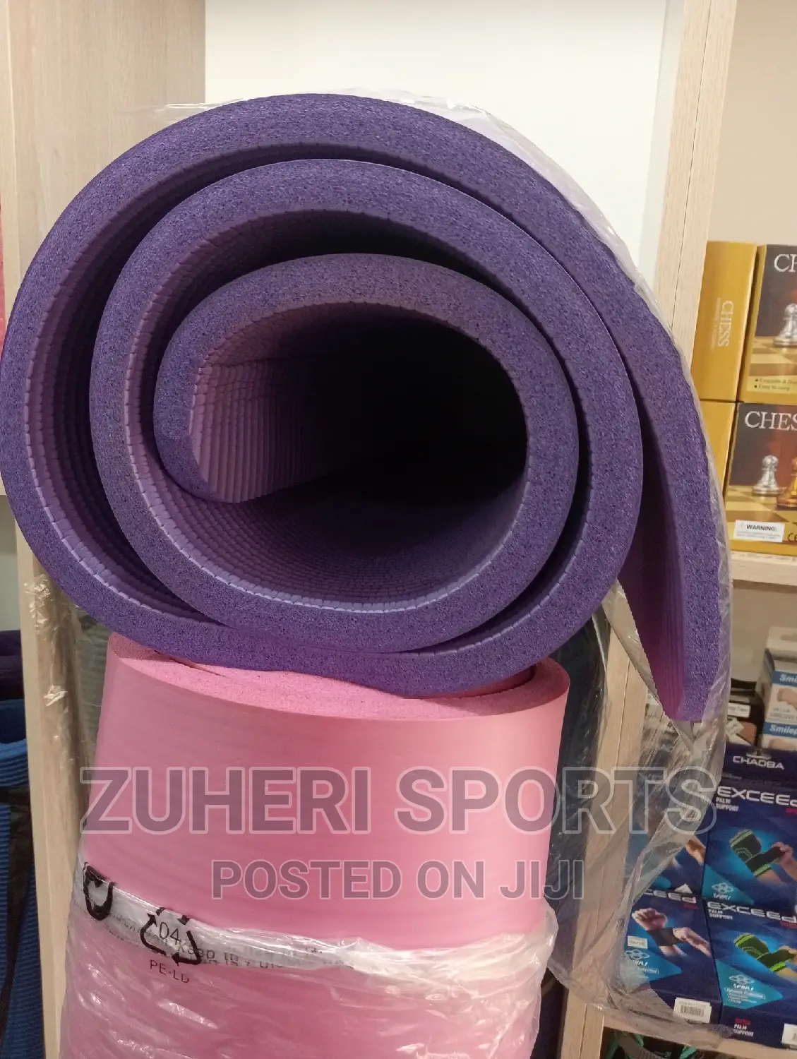 Thick Yoga Mat 25mm X 2m Purple