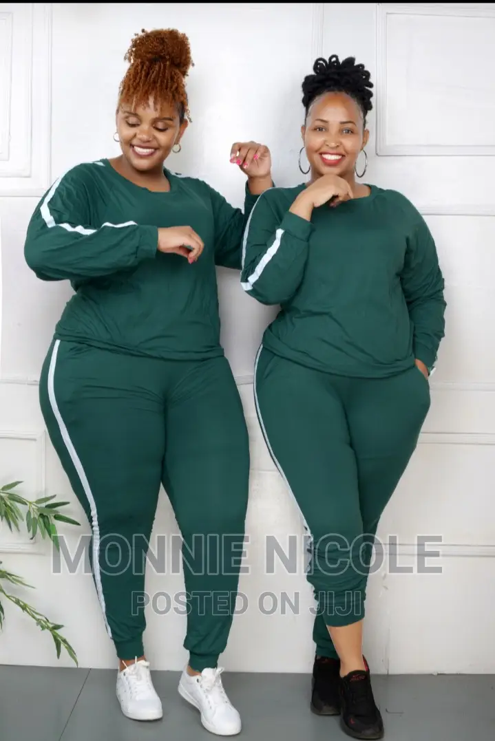 Green Plus Size Tracksuit