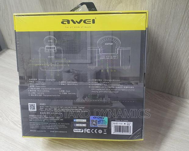 Awei Bluetooth Speaker With Wireless Phone Charger - thumbnail 4