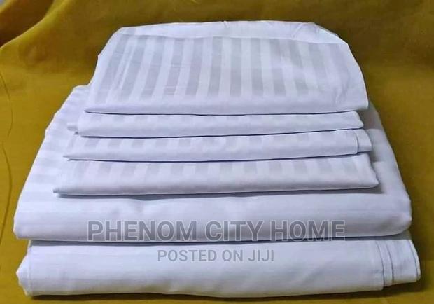 Egyptian Satin Stripped Bedsheets Set