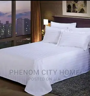 Satin Stripped Bedsheet Set