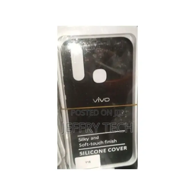 Vivo Y15 Silicon Back Case - Black