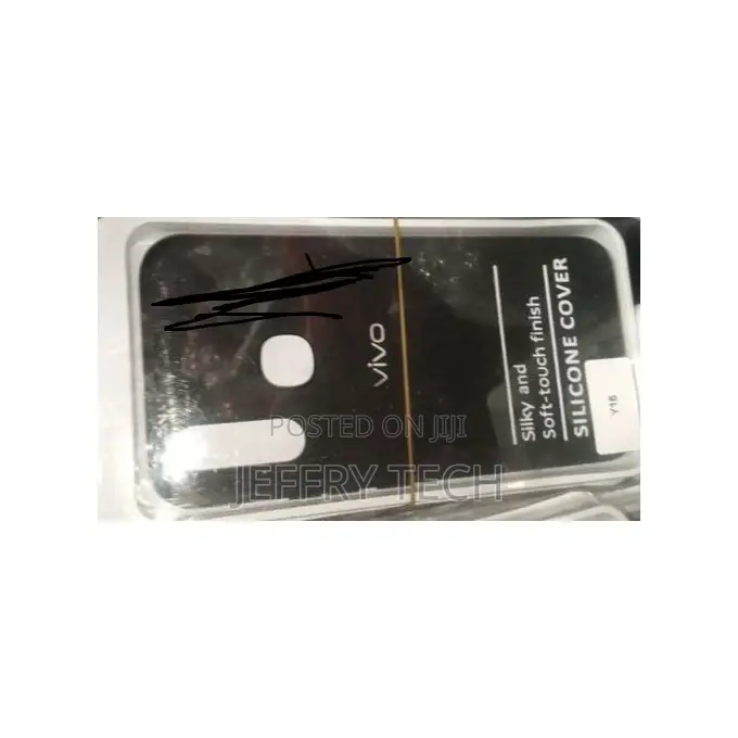 Vivo Y15 Silicon Back Case - Black