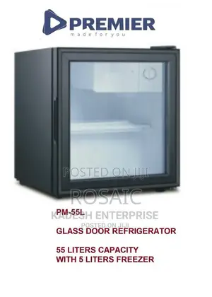Premier 55 Litres Glass Door Fridge