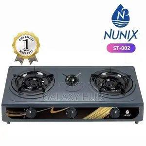 Nunix 3 Burner Stainless Steel Auto Ignation Gas Stove
