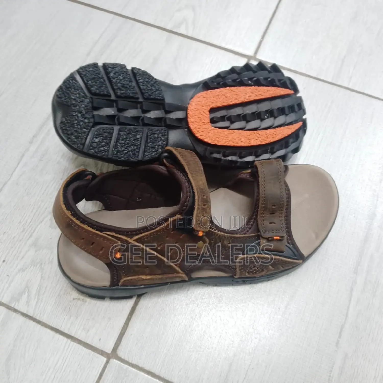 Leather Men Open Shoes