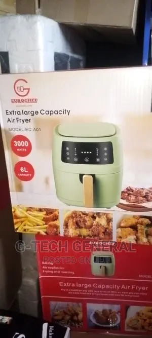 Eurochef Extra Large Capacity 3000w 6l Air Fryer