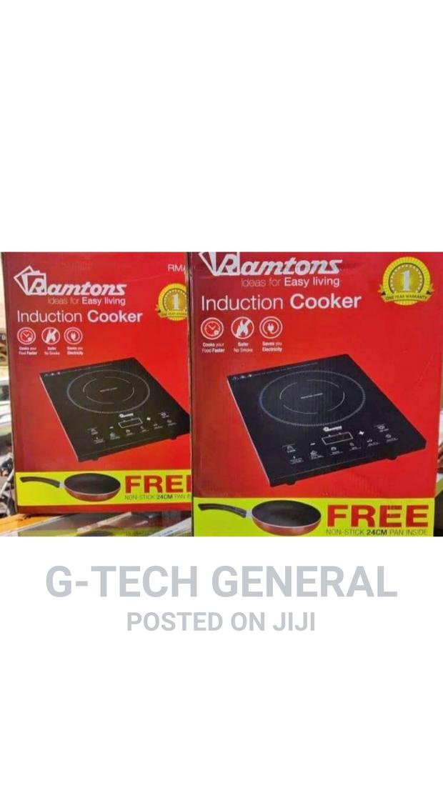 Ramtons Rm/381 Single Induction Cooker With a Free 34cm Pan - main view