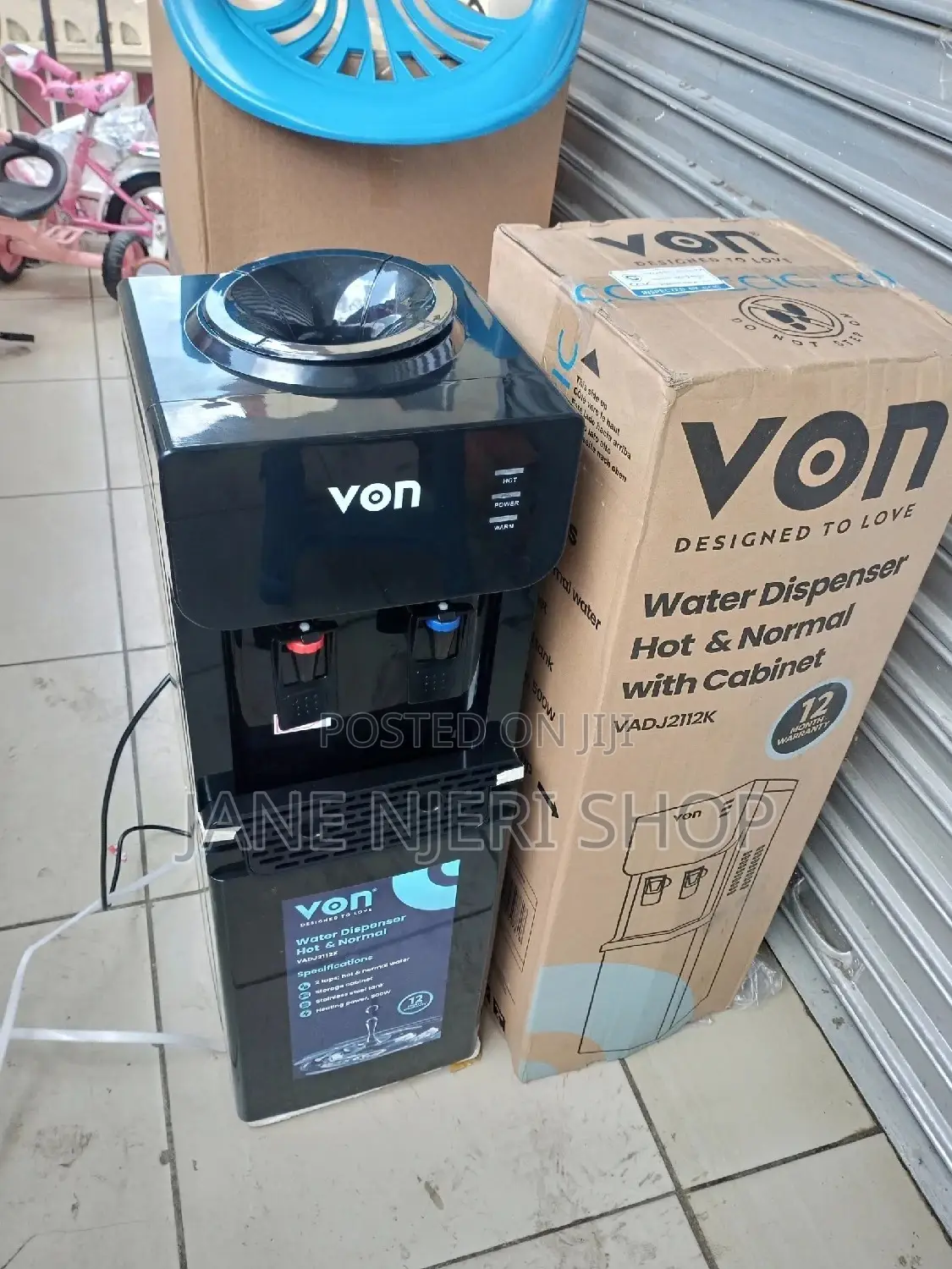 Von Hot and Normal Water Dispenser