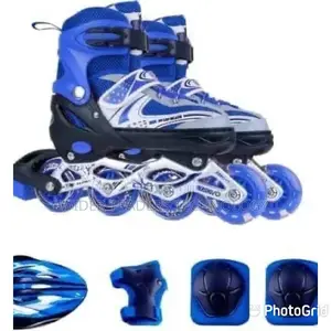 Skating Shoes With Guards and Helmet